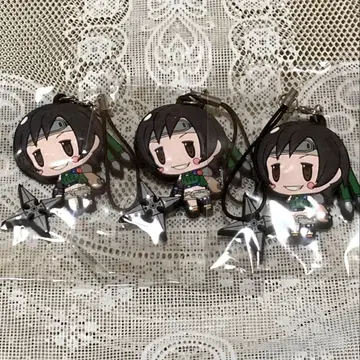 애니메이션 캐릭터 PVC 스트랩 3세트