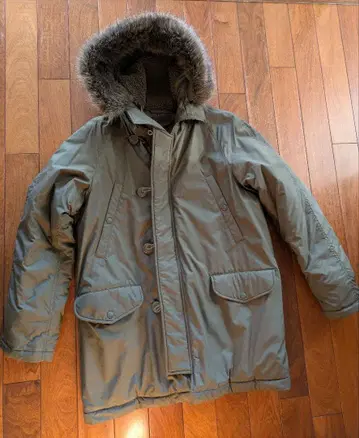 UNIQLO 후드 부착 모즈 코트 카키