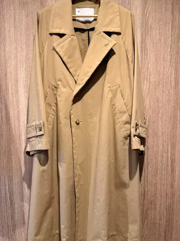 VOAAOV 코튼 나일론 트렌치코트