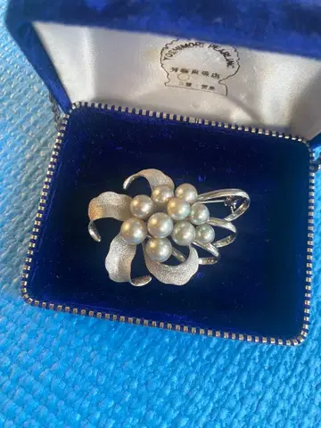 펄 실버 950 브로치