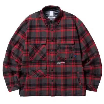 [ Liberaiders ] MULTI POCKET PLAID SHIRT