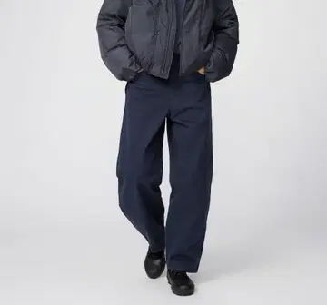 새상품 UNIQLOU 유니클로 커브 팬츠 68 블루