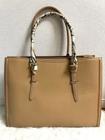 베이지 토트백 A4 대응 15.6인치