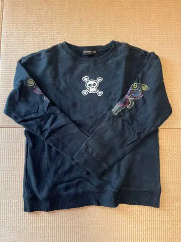 HYSTERIC MINI 스컬 자수 블랙 S