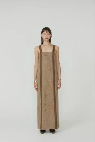 Eaphi EMBROIDERY LINEN ONEPIECE