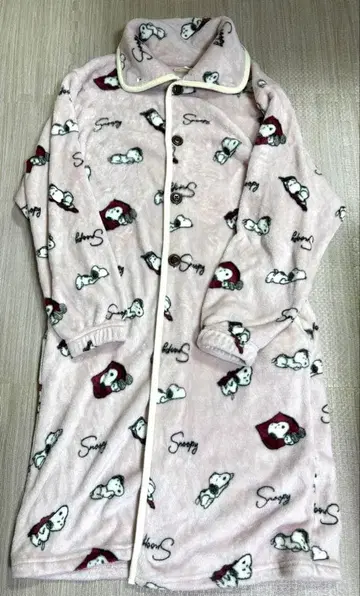 스누피 입는 담요 가운 룸웨어 핑크 귀여운 핑크 포켓 있음