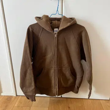 THE FLAT HEAD 브라운 풀 지퍼 후디 M