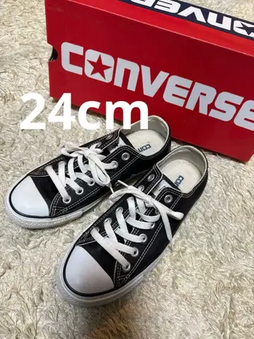 [새상품급] 컨버스 올스타 로우컷 스니커즈 가죽 24cm