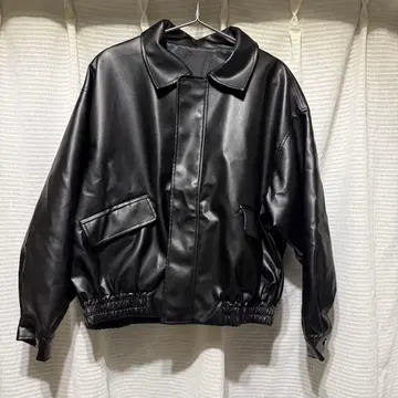 블랙 가죽 자켓