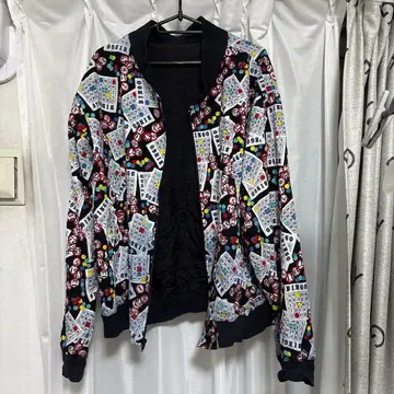 [ 개성파 ] BINGO 패턴 올 패턴 블루종 자켓 화려한 스트릿 댄스