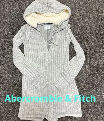 새상품급 아바크롬비&피치 그레이 리브 원단, 후드 부착 룸웨어