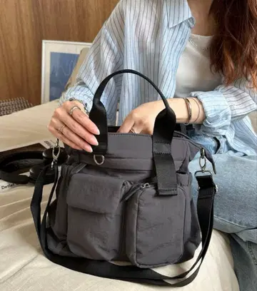 숄더백 차콜 그레이