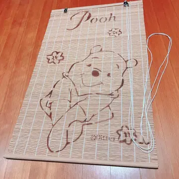 초레어 당시물 푸우 발 커튼 레트로 디즈니