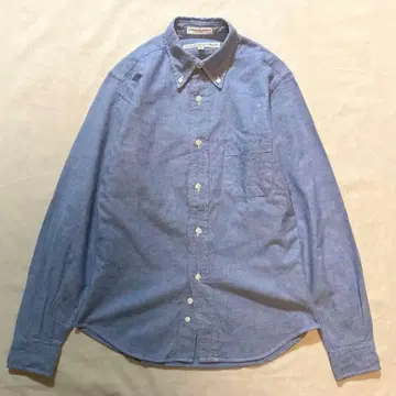 인디비쥬얼라이즈드 셔츠 13H30 블루 샴브레이 버튼 다운