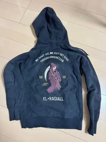 RADIALL 사신 자수 후드티 S 사이즈