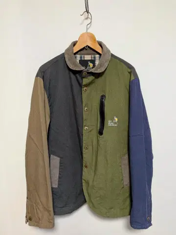 고슬로우 캐러밴 클레이지 패턴 자켓 둥근 카라 코듀로이 5