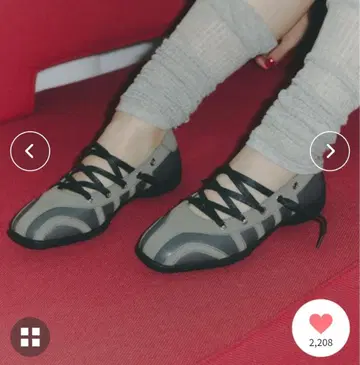 DTYPE 라운드토 발레 슈즈 그레이/XL 25cm 정도