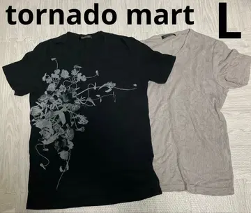 tornadomart v넥 셔츠 L 사이즈 2세트