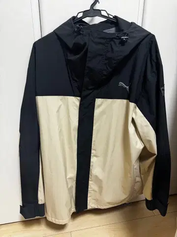 PUMA 나일론 자켓 XL 블랙 베이지