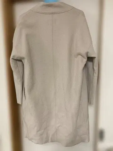 23구 울 혼방 라이트 베이지 미들 코트 M