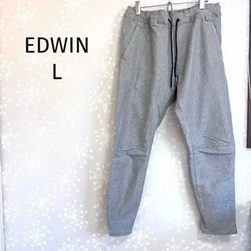 에드윈 FLE 조거 팬츠 그레이 스트레치 편안함 맨투맨