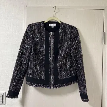 캘빈 클라인 노카라 자켓 네이비 계열