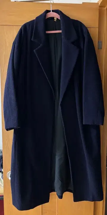 L'Aventure 마르티니크 네이비 울 롱 코트