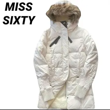 헤이세이 초기 갸루 그런지 Y2K 퍼 다운 자켓 더블 지퍼