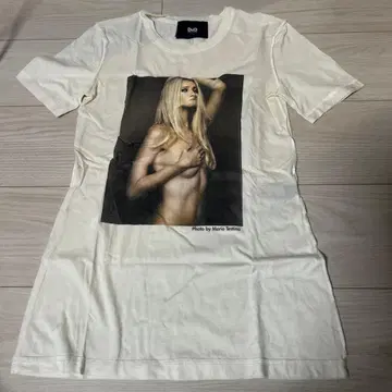 D&G 사진 프린트 T셔츠