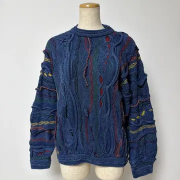 새상품급 초레어 쿠지 COOGI BLUES 3D 입체 니트 정품