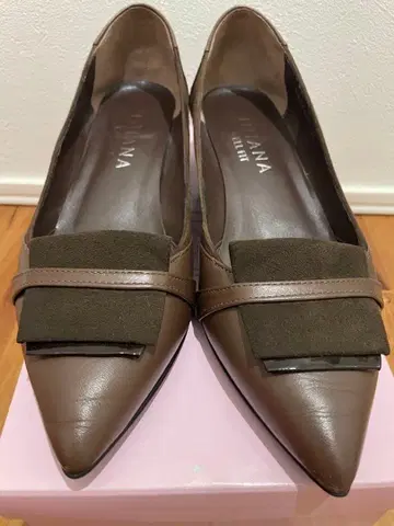 DIANA 브라운 스틸레토 펌프스