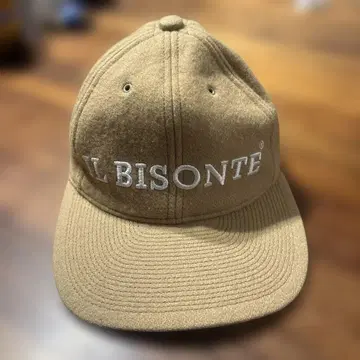 IL BISONTE 베이지 울 캡 M