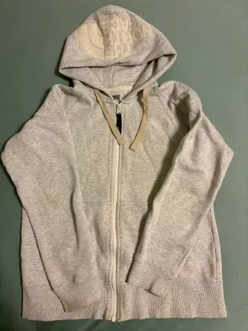 THE NORTH FACE 그레이 후드 부착 후드티 S