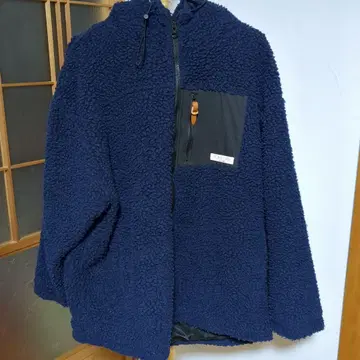 FONT LAB 네이비 플리스 자켓