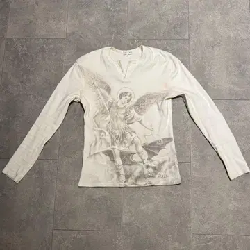 VALLAD 천사 프린트 L 사이즈 긴팔 티셔츠