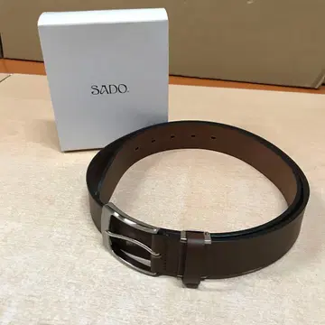 [SADO] 벨트 일본제 소가죽 핸드메이드 35폭 사이즈 조절 가능