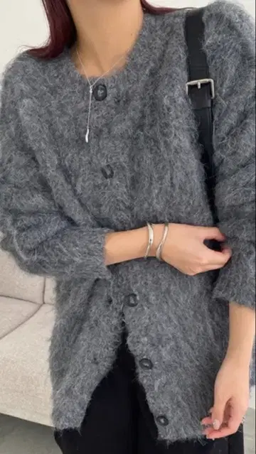 카프리슈 마쥬 그레이 가디건