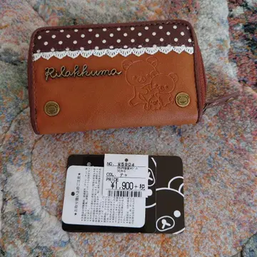 새상품 리락쿠마 지갑 W5904 브라운
