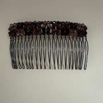 콤플렉스 비즈 브라운 비즈 헤어콤