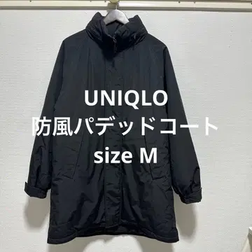 새상품급 유니클로 방풍 패딩 코트 블랙 M