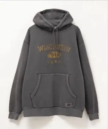 [ 완판템 ] GOOD CREWxNUTMEG 빈티지풍 후드티 차콜 그레이