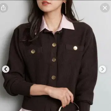 JUSGLITTY 카라 카노코 가디건 택 포함 새상품