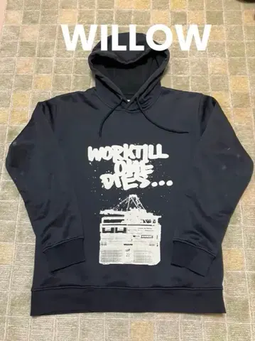 WILLOW 블랙 후드티 스노우보드에도