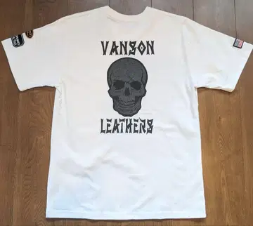 VANSON 화이트 컬러 L 사이즈 T셔츠 [ 미사용품 ]