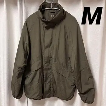 UNIQLO C 라이트 웨이트 스탠드 블루종 M 올리브