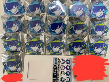 블루 록 라메 아크릴 배지