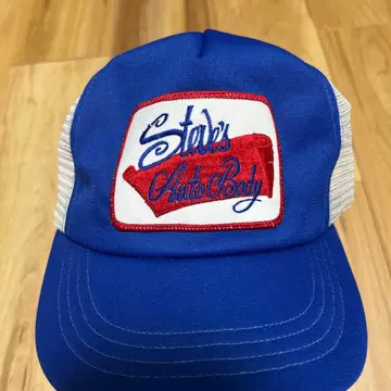 80s USA제 기업 자수 로고 메쉬 캡