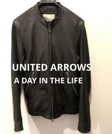 A DAY IN THE LIFE 블랙 가죽 싱글 라이더