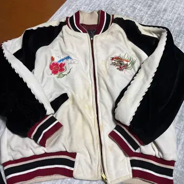 자수 스카잔 벨벳