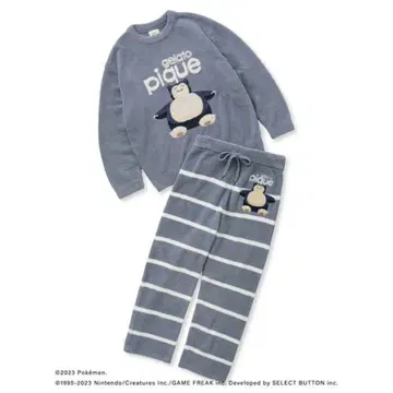 포켓몬 슬립 남성용 베비모코 자카드 풀오버 & 롱 팬츠 세트